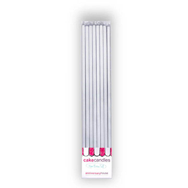 Silver Extra Tall Candles