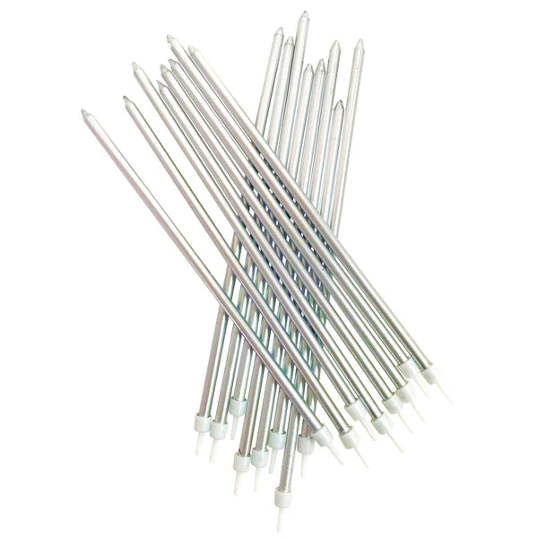 Silver Extra Tall Candles