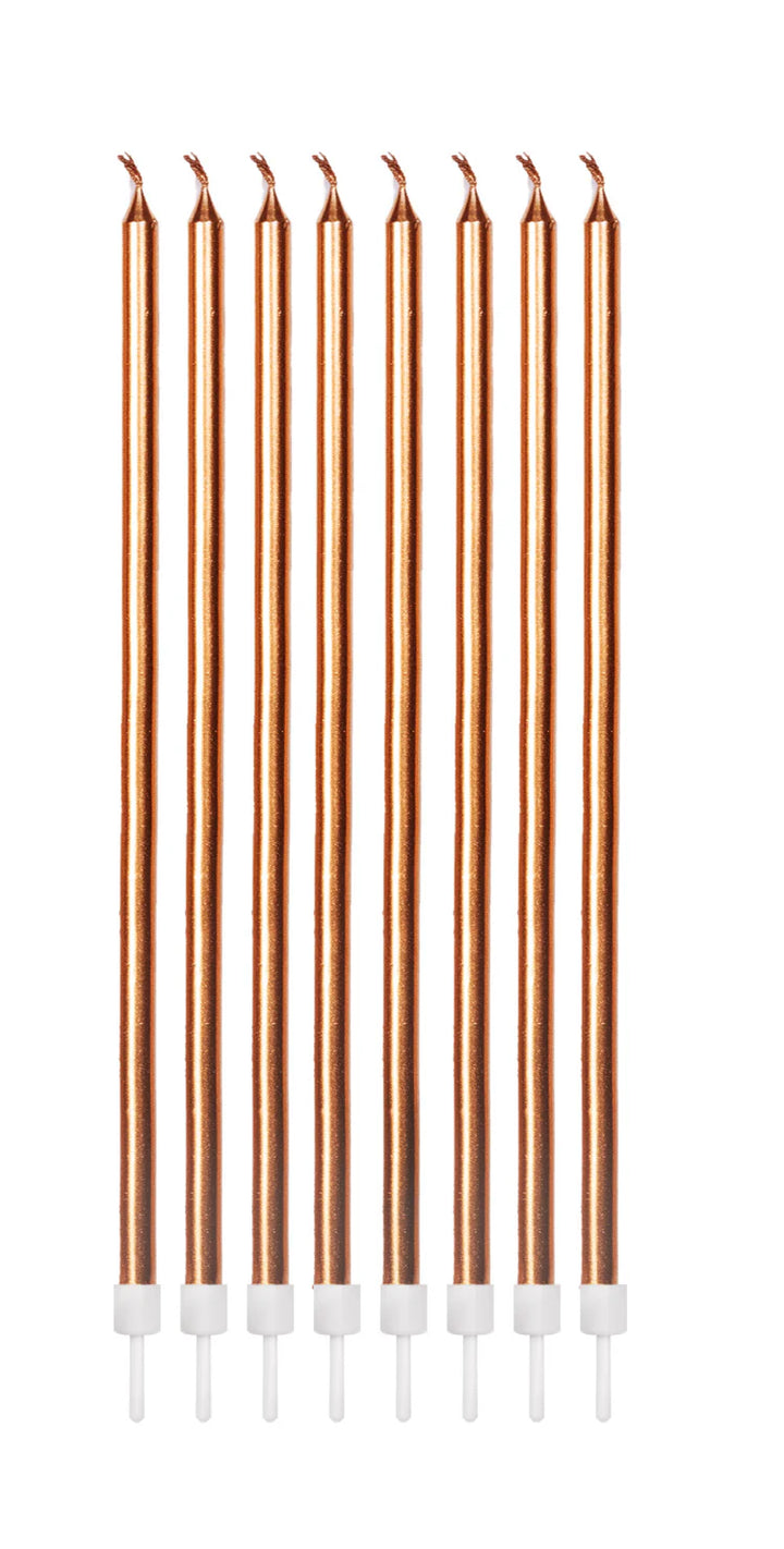 Extra Tall Metallic Candles-Choose Colour