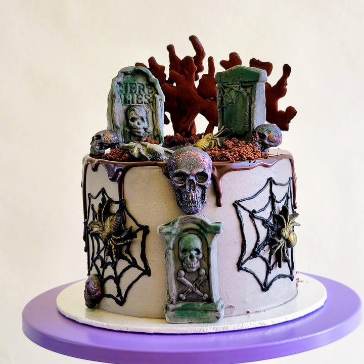 Cemetery Halloween Cake