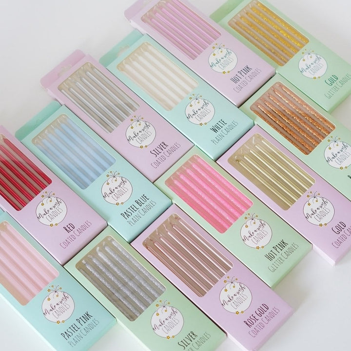 Tall Candles- Pack of 6-Choose Colours