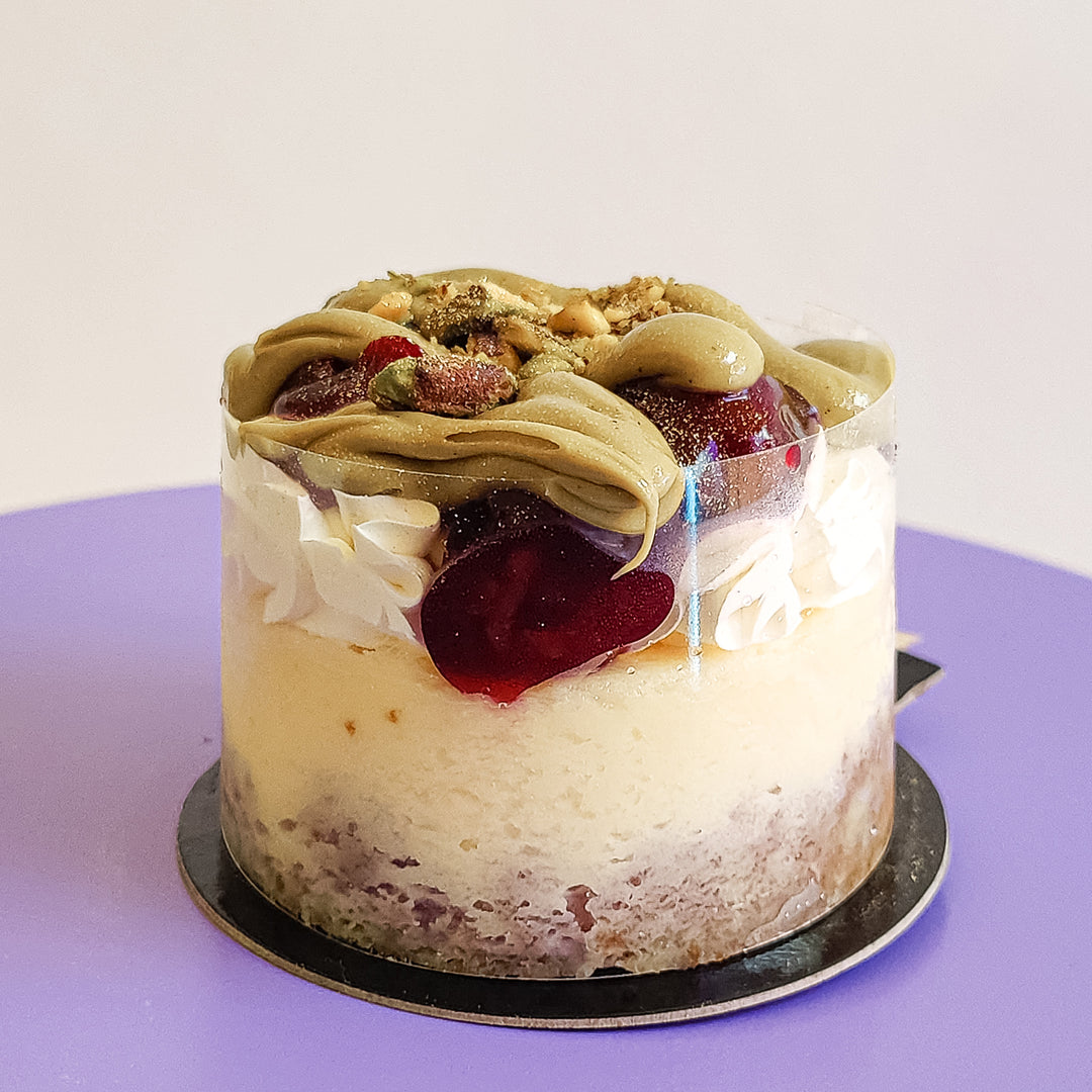 Pistachio & Cherry Cheesecake