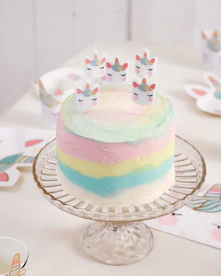Mini Unicorns Cake Candles