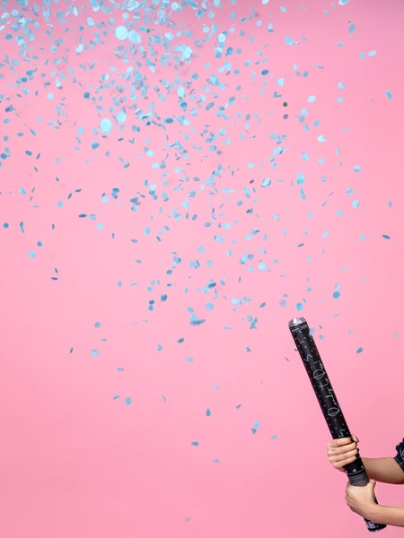 Blue 'Ready To Pop' Confetti Cannon - 60cm