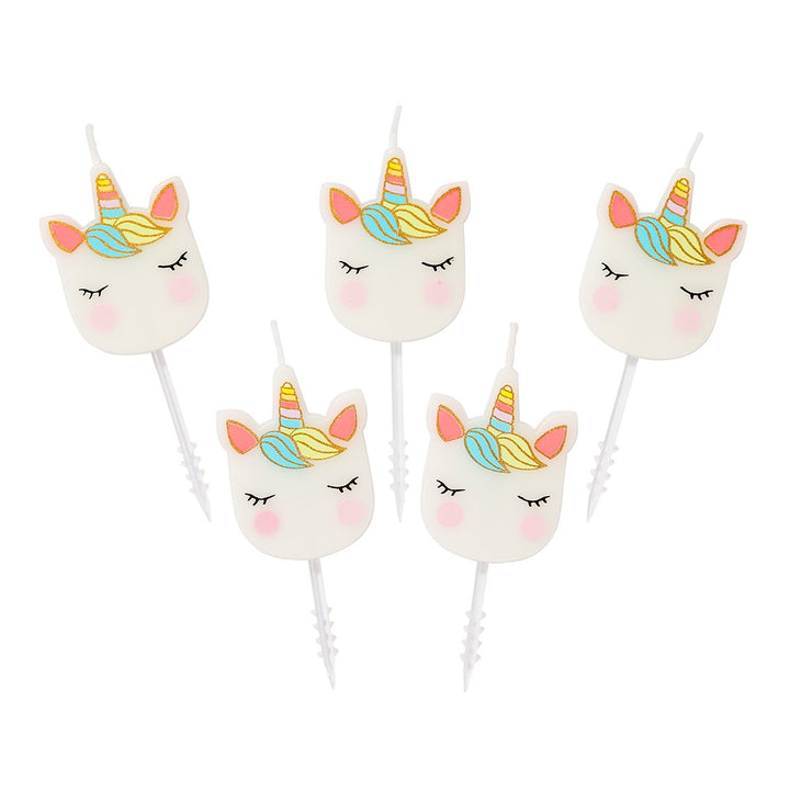 Mini Unicorns Cake Candles