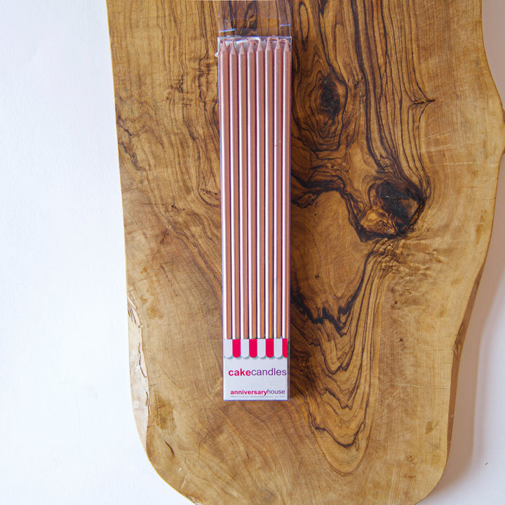 Rose Gold Extra Tall Candles