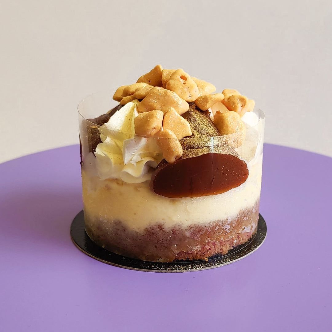 Salted Caramel, Honeycomb Crunch Cheesecake