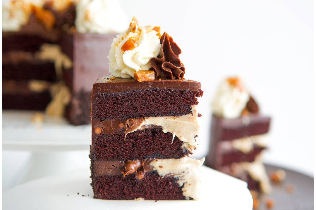 Triple Hazelnut Cake Slice