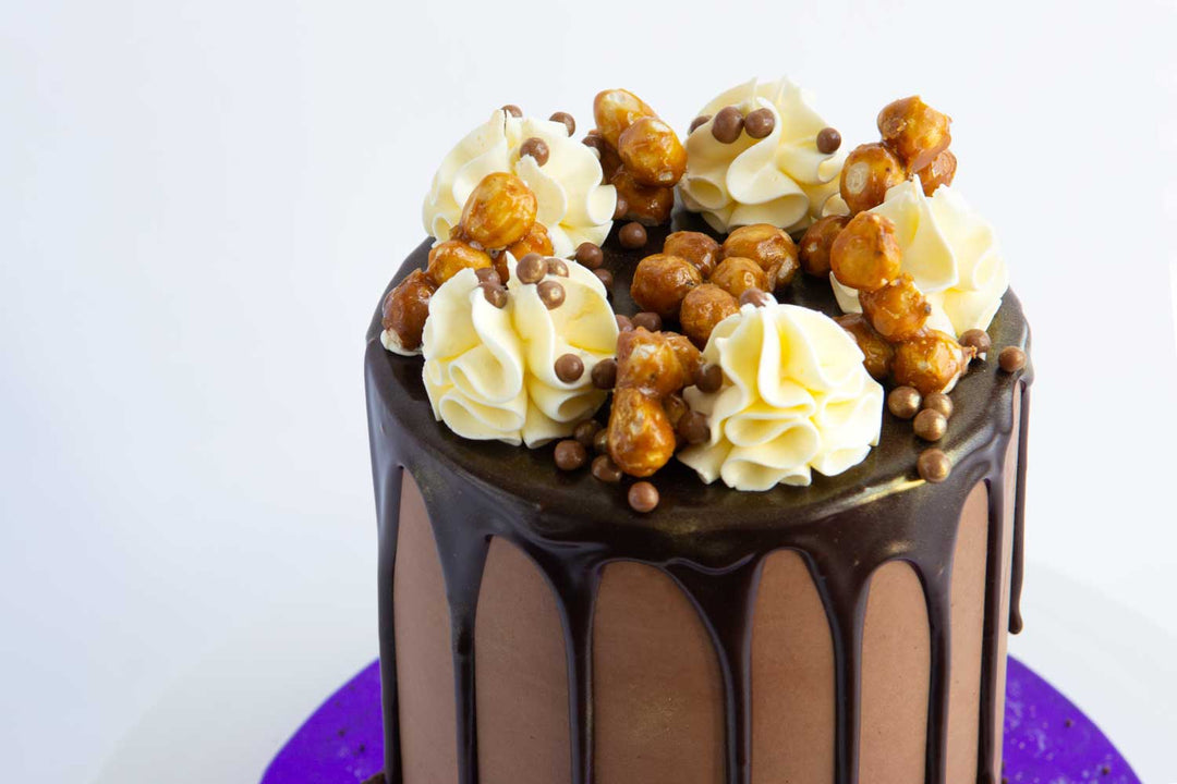 Triple Hazelnut Chocolate Cake