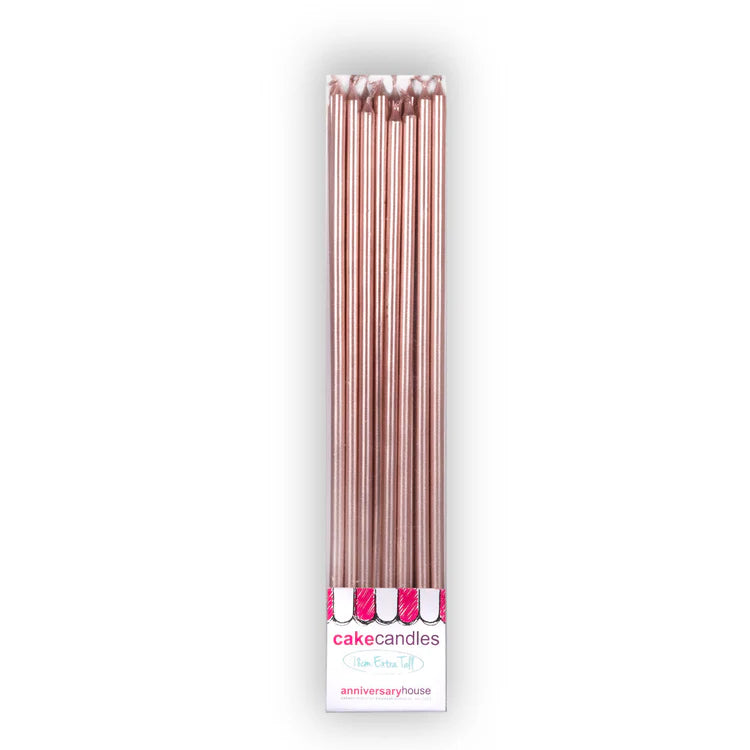 Rose Gold Extra Tall Candles