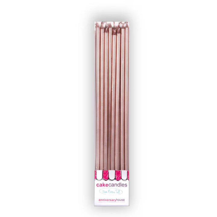 Rose Gold Extra Tall Candles