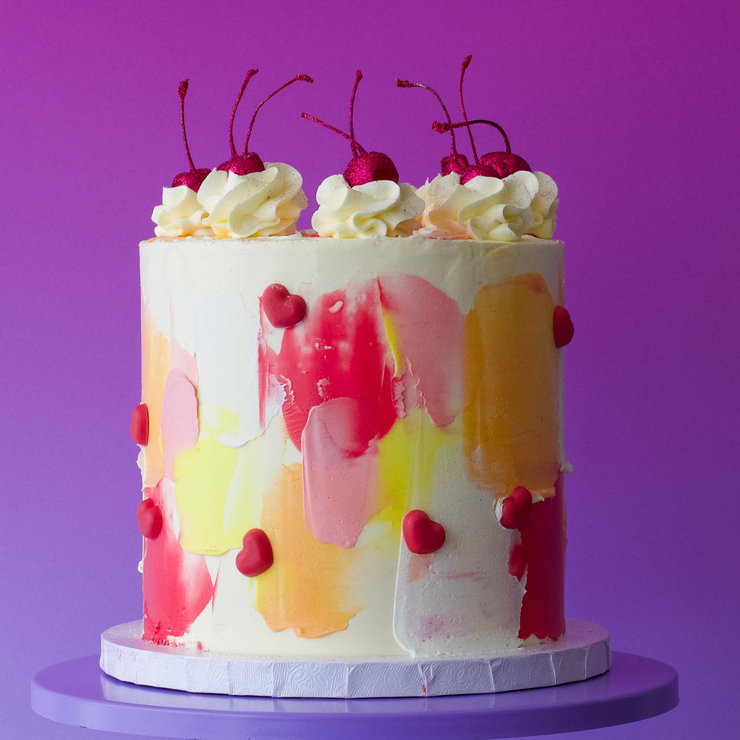 Passion Fruit & Strawberry Layer Cake