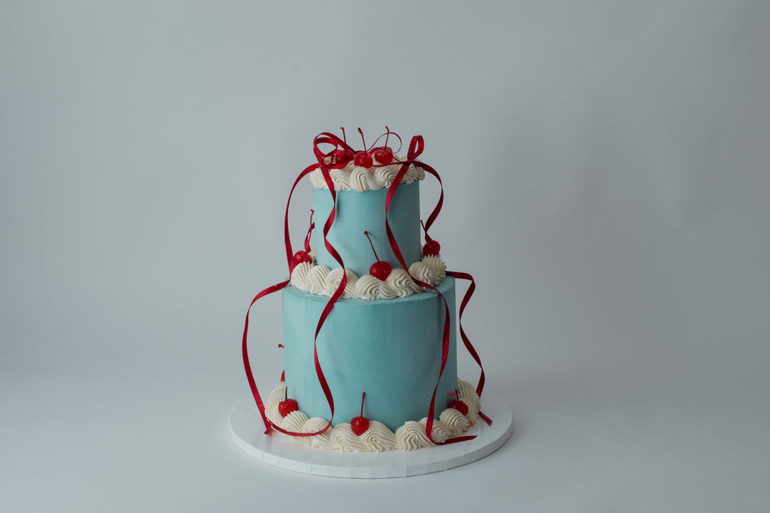 Vegan Retro Ribbon Cake