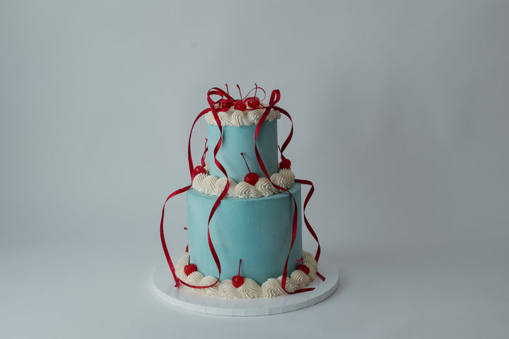 Vegan Retro Ribbon Cake