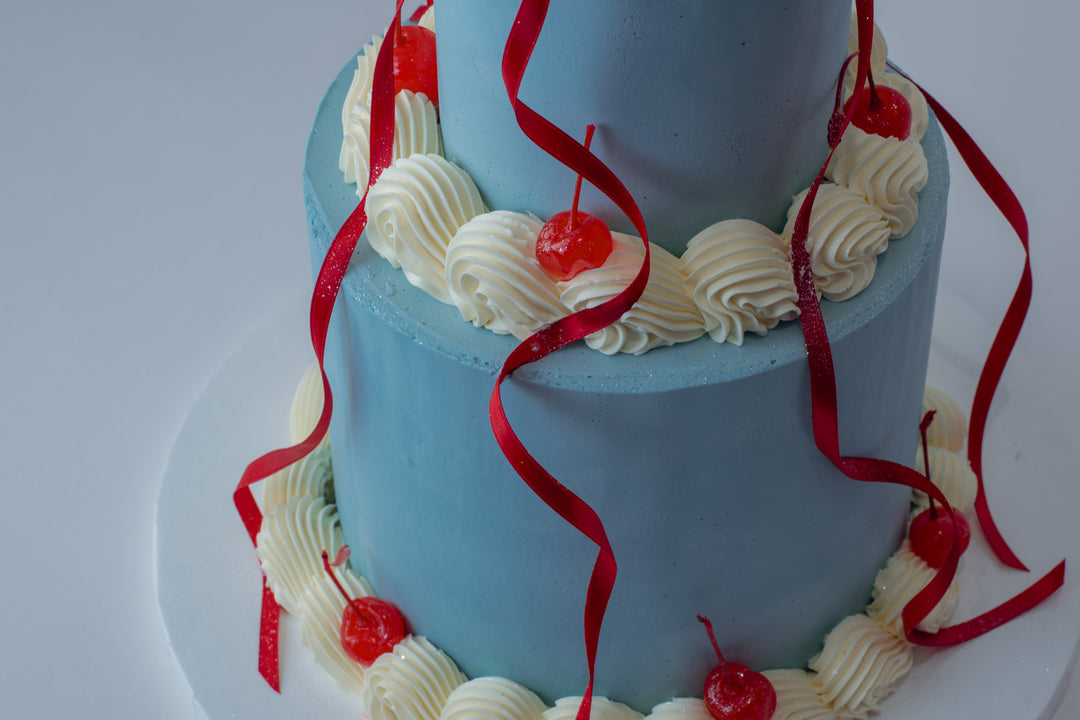 Vegan Retro Ribbon Cake