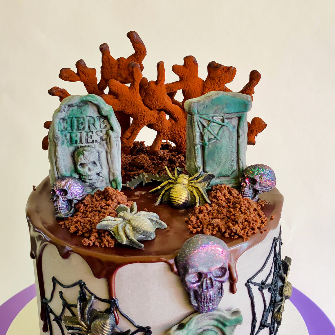 Cemetery Halloween Cake