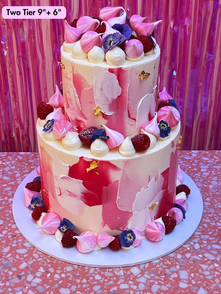 Gluten Free Lemon Raspberries and Cream Cake