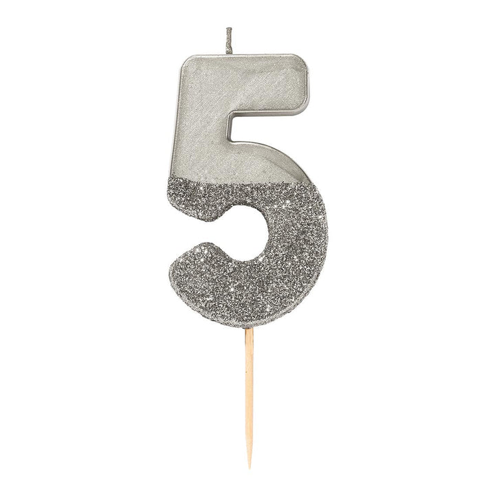 Glitter Number Candles