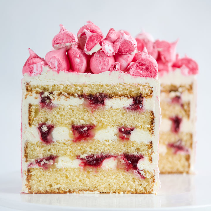 :emon raspberry cake with cream cheese frosting 