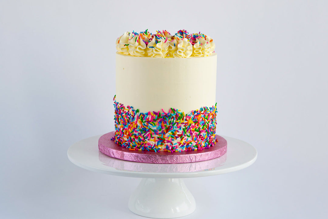 Gluten Free Vanilla Rainbow Cake